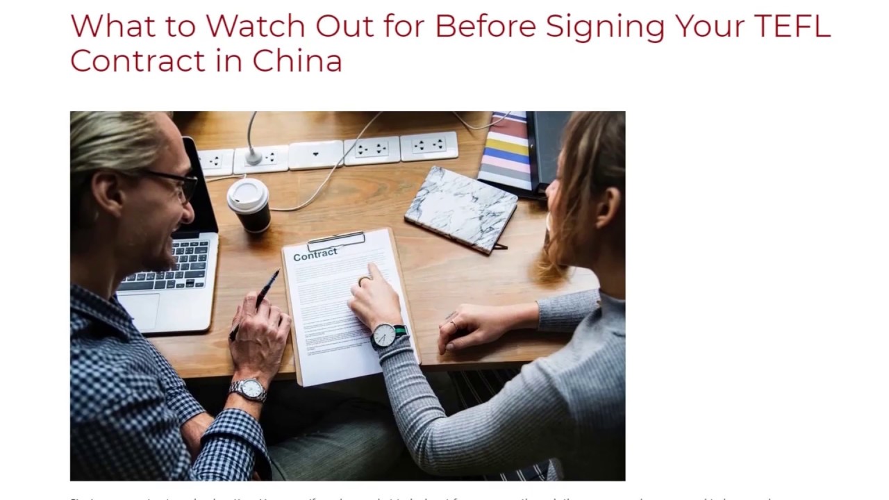 What to Watch Out for Before Signing Your TEFL Contract in China | ITTT TEFL BLOG
