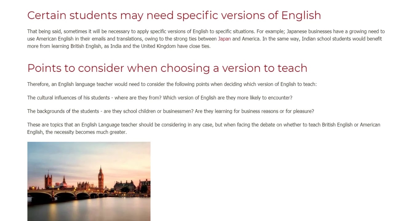 British English vs American English. Which is Better | ITTT TEFL BLOG