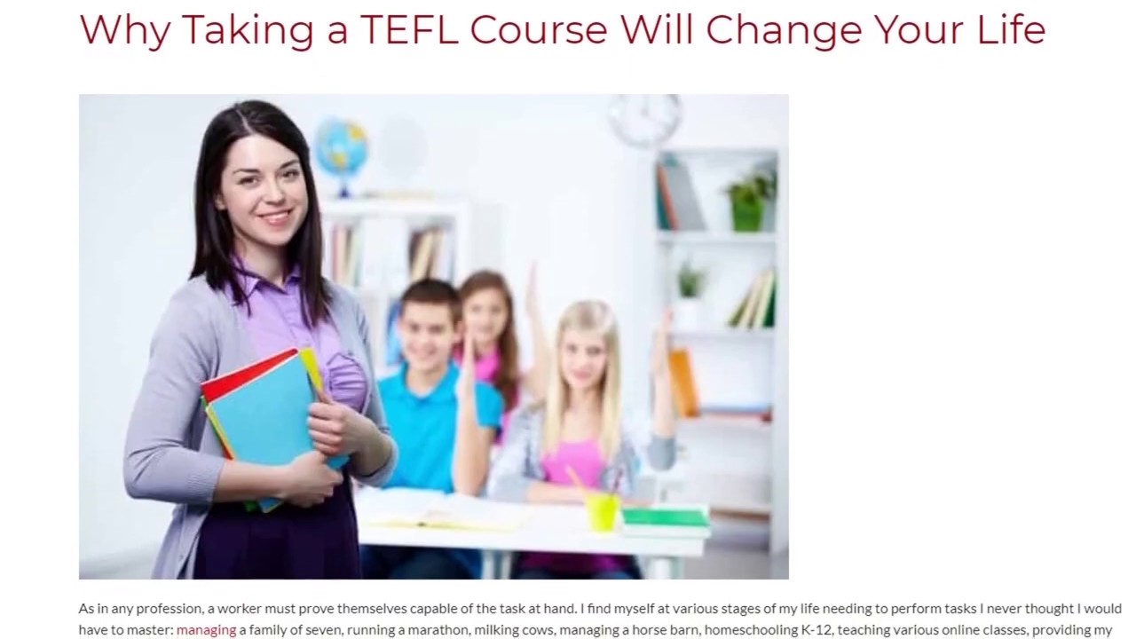 Why Taking a TEFL Course Will Change Your Life | ITTT TEFL BLOG