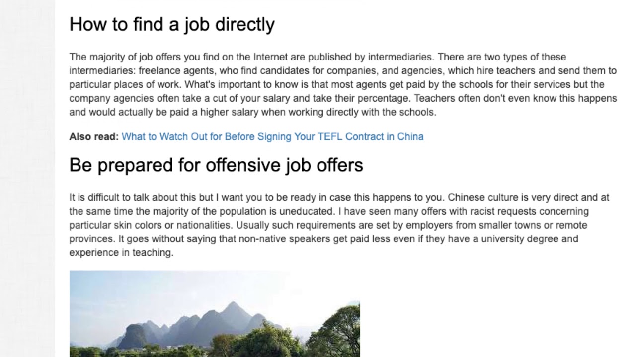 Top 4 Tips How to Find a Teaching Job in China | ITTT TEFL BLOG