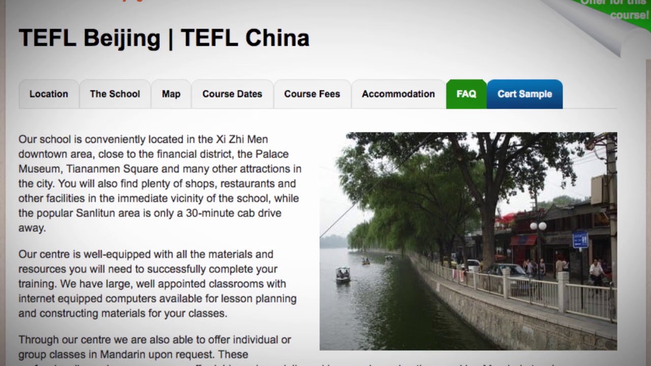 Welcome to Our TEFL / TESOL School in Beijing, China | Teach & Live abroad!