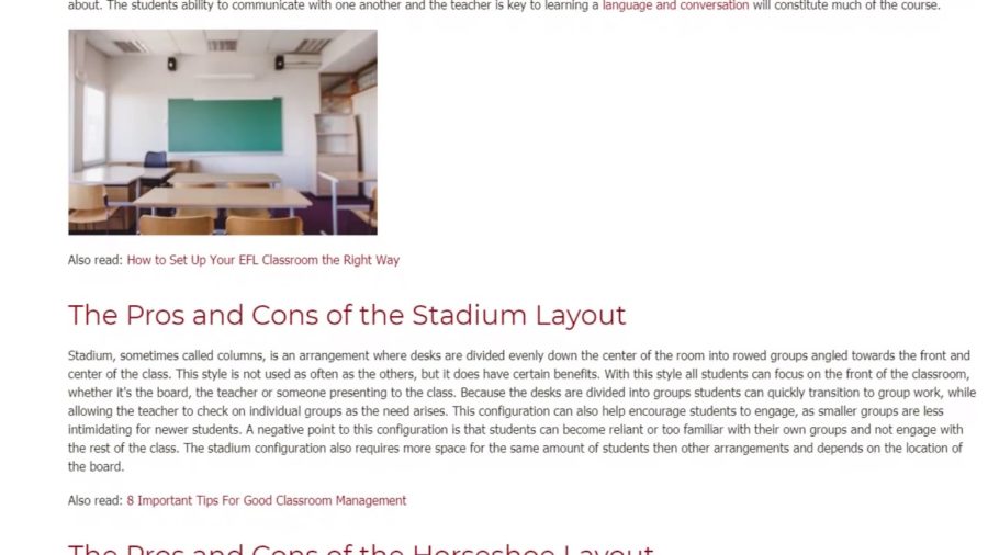 Seating Arrangements In The English Language Classroom Ittt Tefl Blog