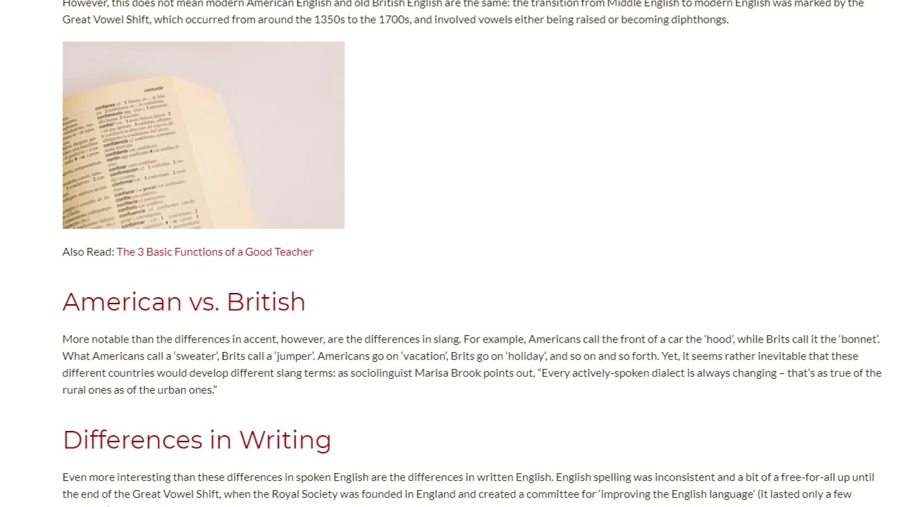The Linguistic Division of English | ITTT TEFL BLOG