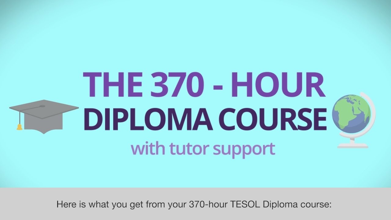 370-hour TESOL Online Diploma Course from ITTT – long version with subtitles