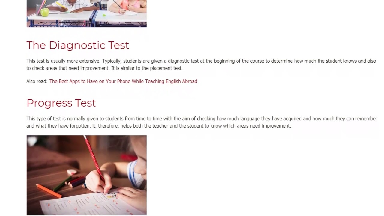 Evaluation and Testing of Students in the ESL Classroom | ITTT TEFL BLOG