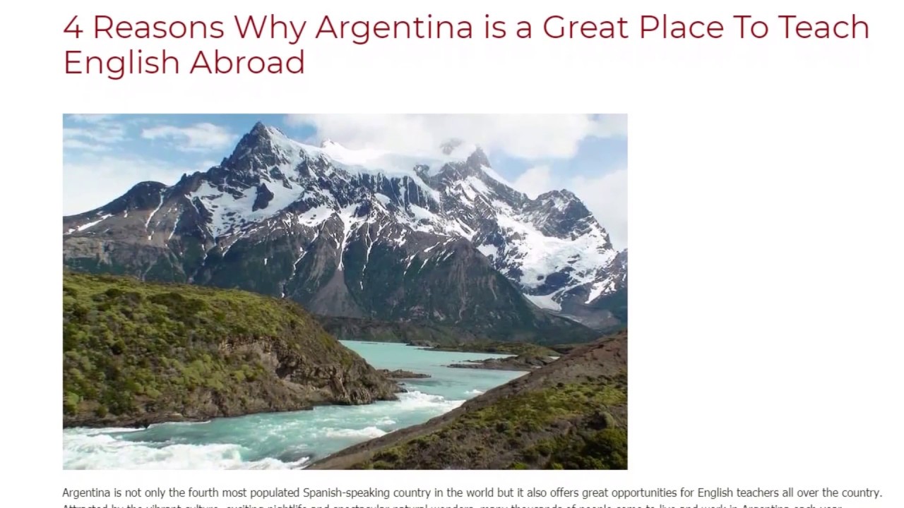 4 Reasons Why Argentina is a Great Place To Teach English Abroad | ITTT TEFL BLOG