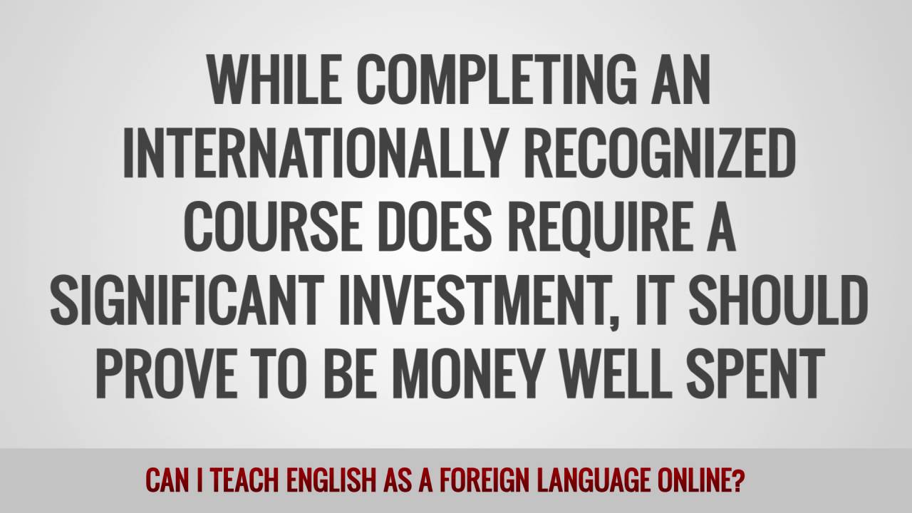 ITTT FAQs – Can I teach English as a foreign language online?