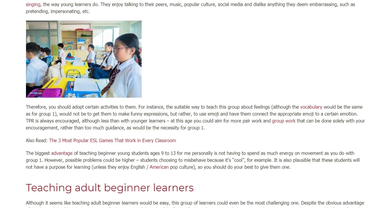 How to Adjust Your Teaching to the Needs of the Beginner Students | ITTT TEFL BLOG