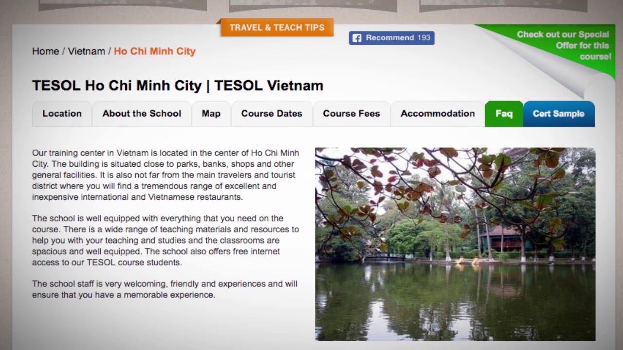 Welcome to Our TESOL School in Ho Chi Minh, Vietnam | Teach & Live abroad!