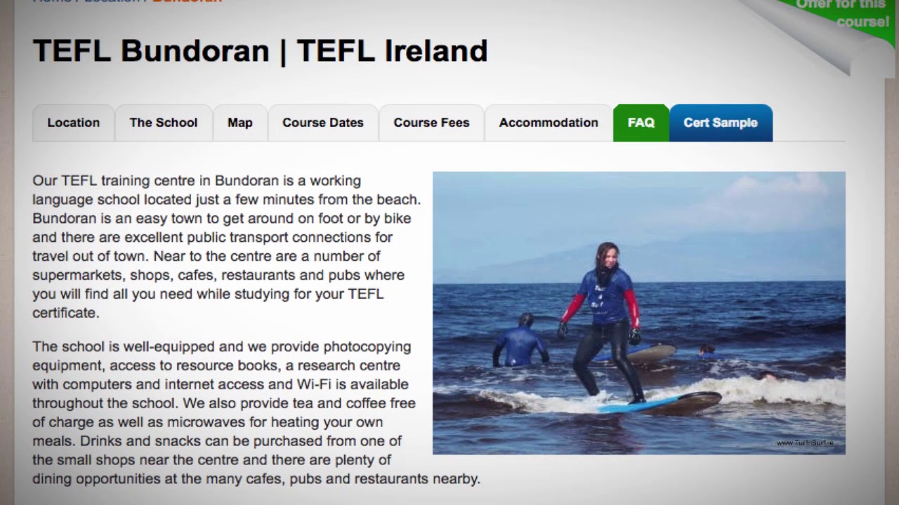 Welcome to Our TEFL / TESOL School in Bundoran, Ireland | Teach & Live abroad!