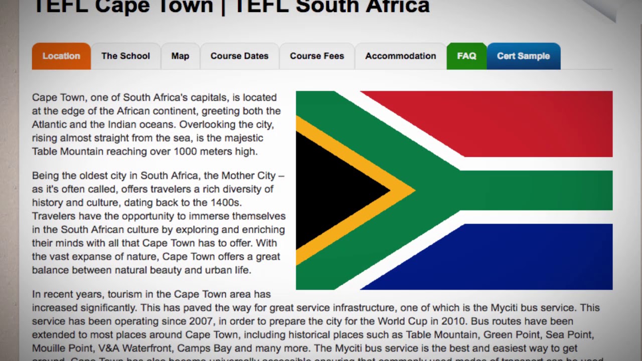 TEFL / TESOL Course in Cape Town, South Africa | Teach & Live abroad!