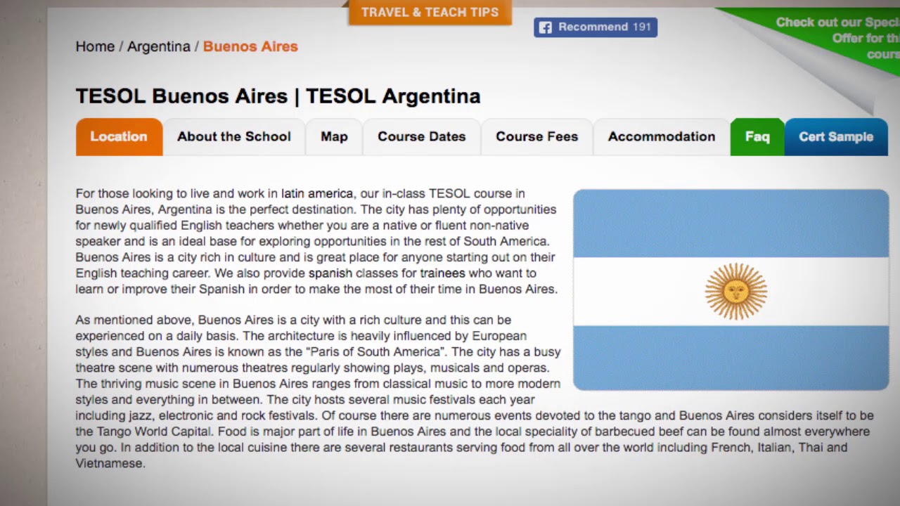 TESOL Course in Buenos Aires, Argentina | Teach & Live abroad!