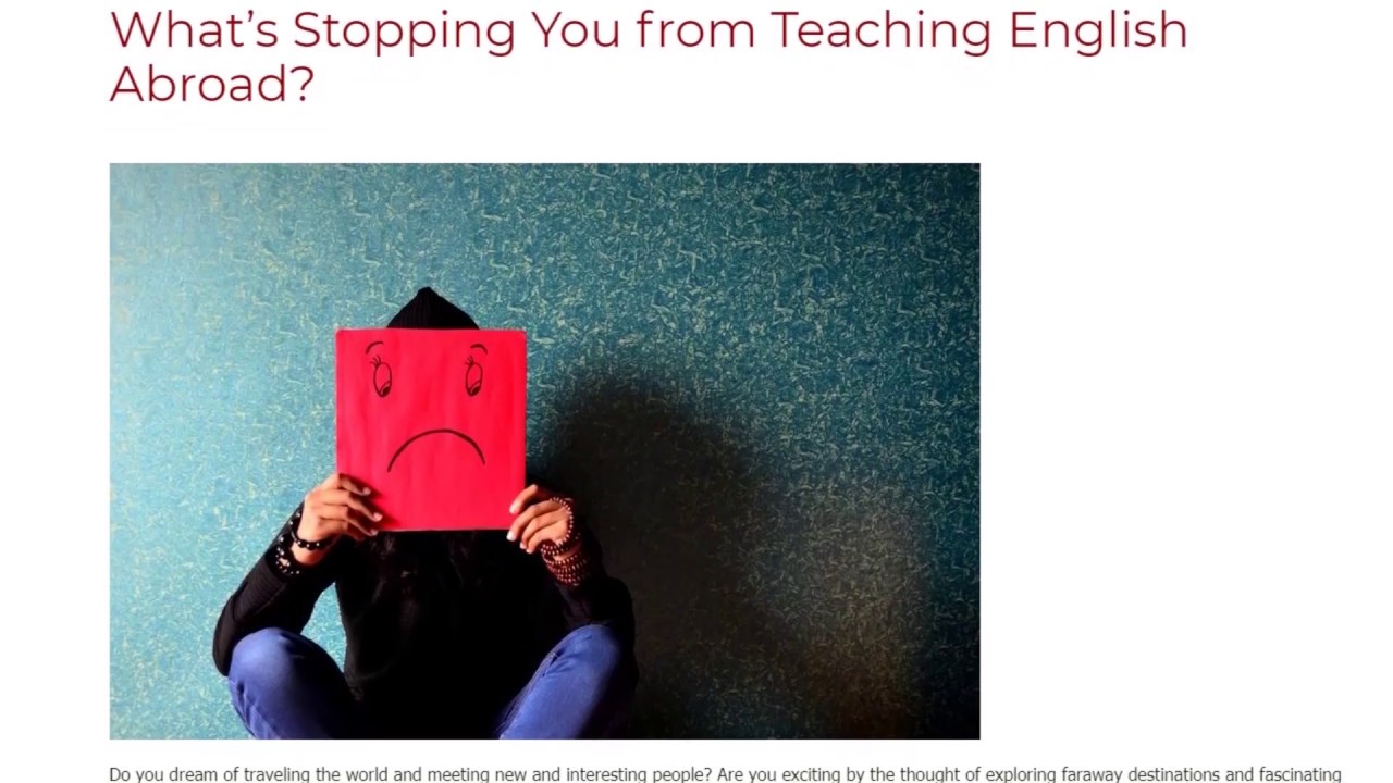 What’s Stopping You from Teaching English Abroad | ITTT TEFL BLOG