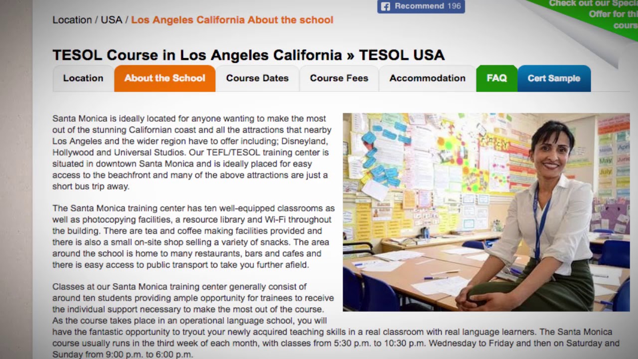 Welcome to Our TEFL / TESOL School in Los Angeles, USA | Teach & Live abroad!