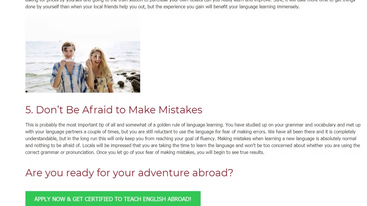 Top 5 Tips How to Learn a New Language When Teaching English Abroad | ITTT TEFL BLOG