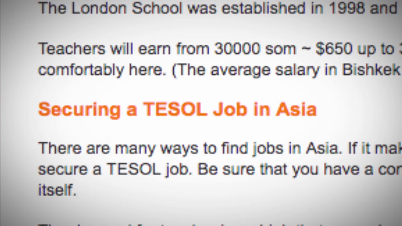 TEFL/TESOL Jobs in Asia | International TEFL and TESOL Training (ITTT)