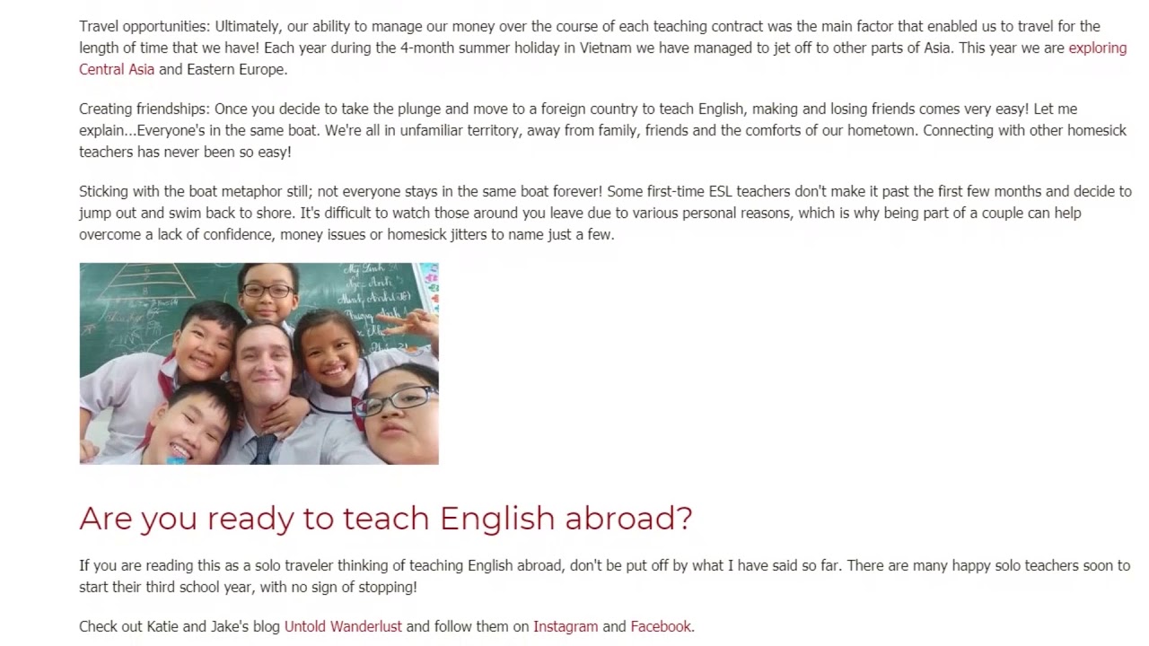 Two Traveling Teachers Share What It’s Like Teaching English Abroad as a Couple | ITTT TEFL BLOG