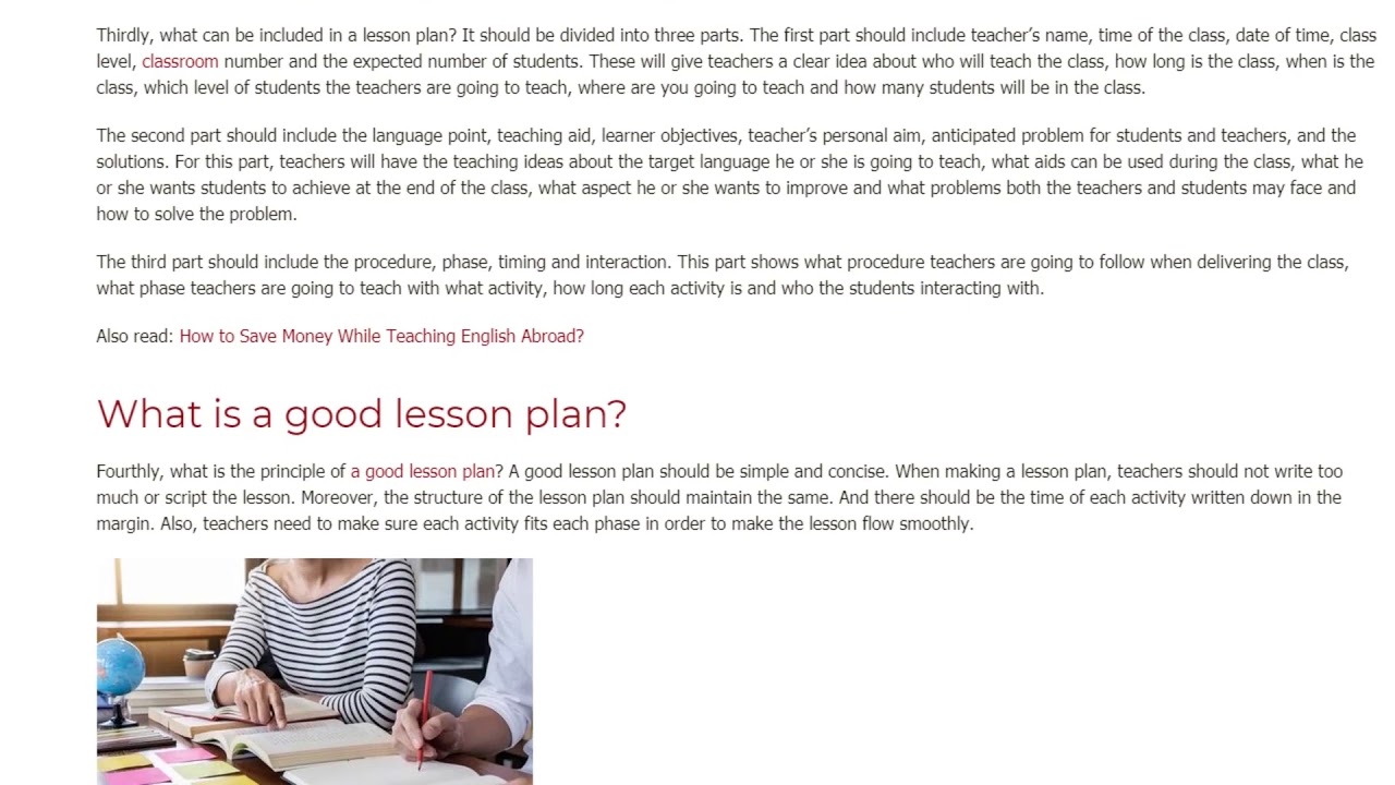 The 4 Most Important Questions of a Good Lesson Plan | ITTT TEFL BLOG