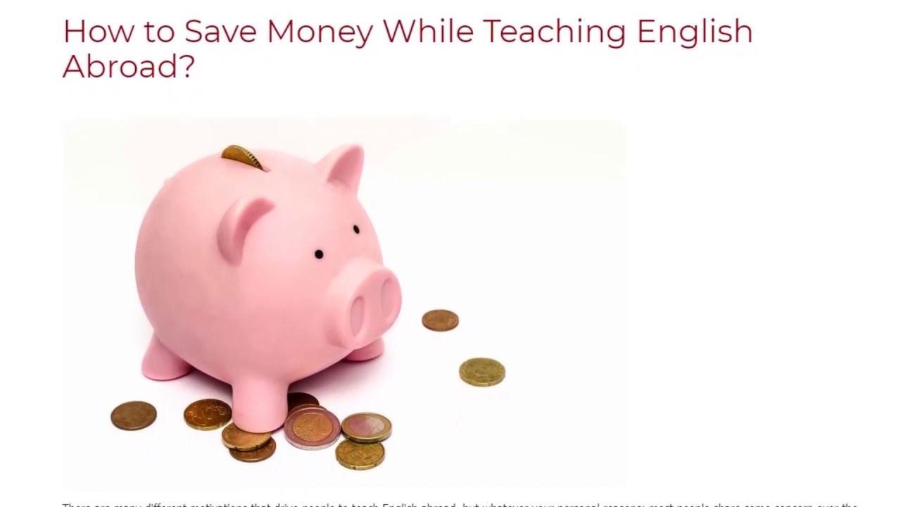 How to Save Money While Teaching English Abroad | ITTT TEFL BLOG