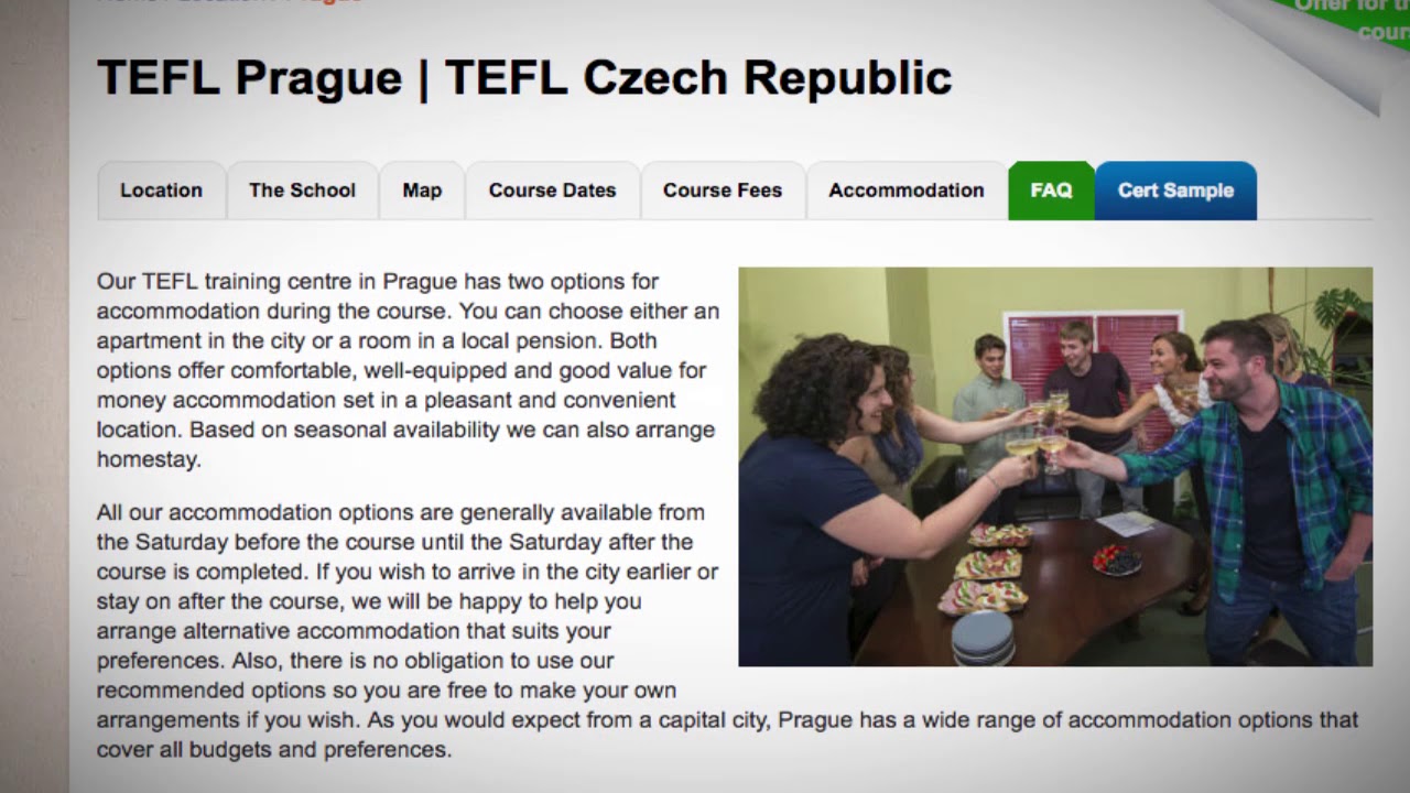 TEFL / TESOL School Accommodation in Prague, Czech Republic | Teach & Live abroad!