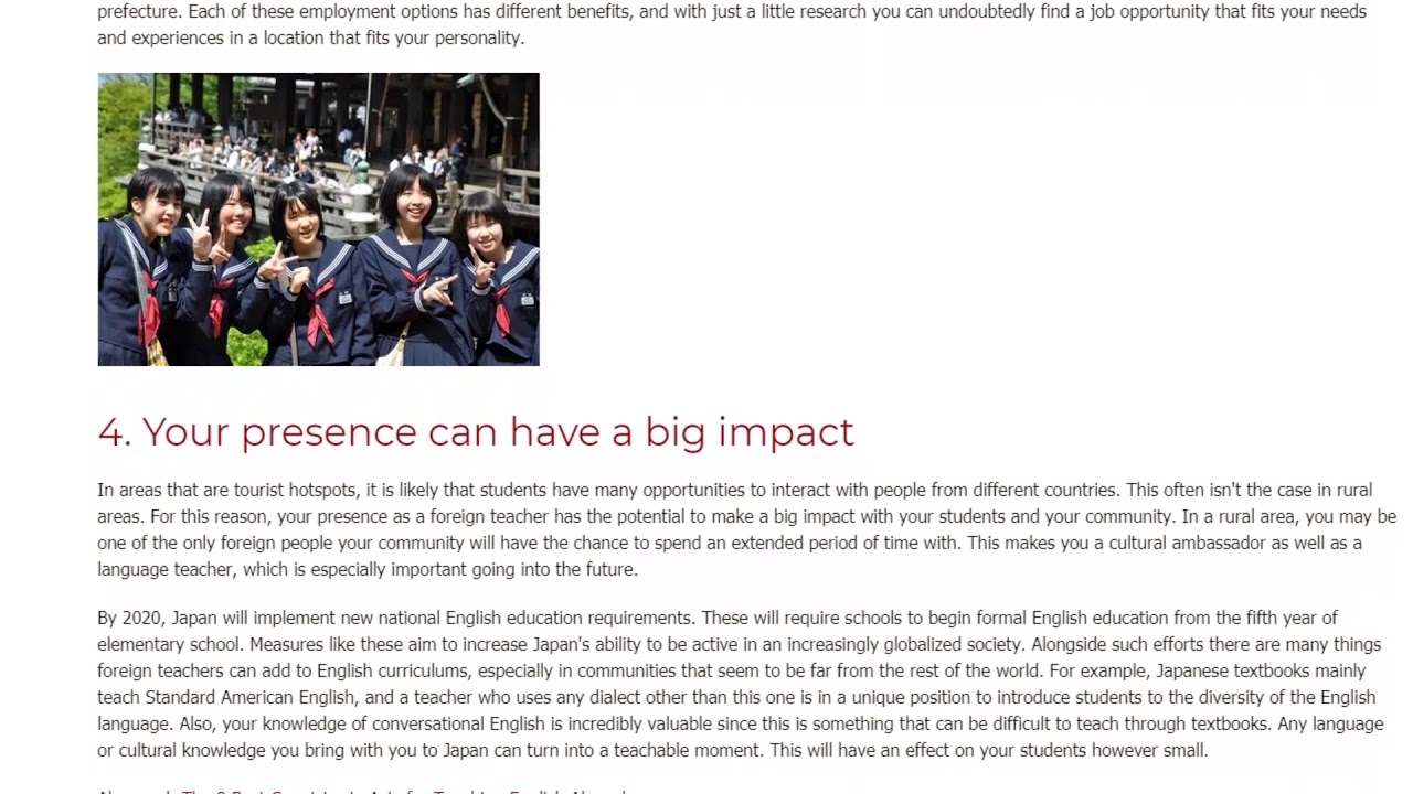 5 Reasons Why You Should Teach English in Rural Japan | ITTT TEFL BLOG