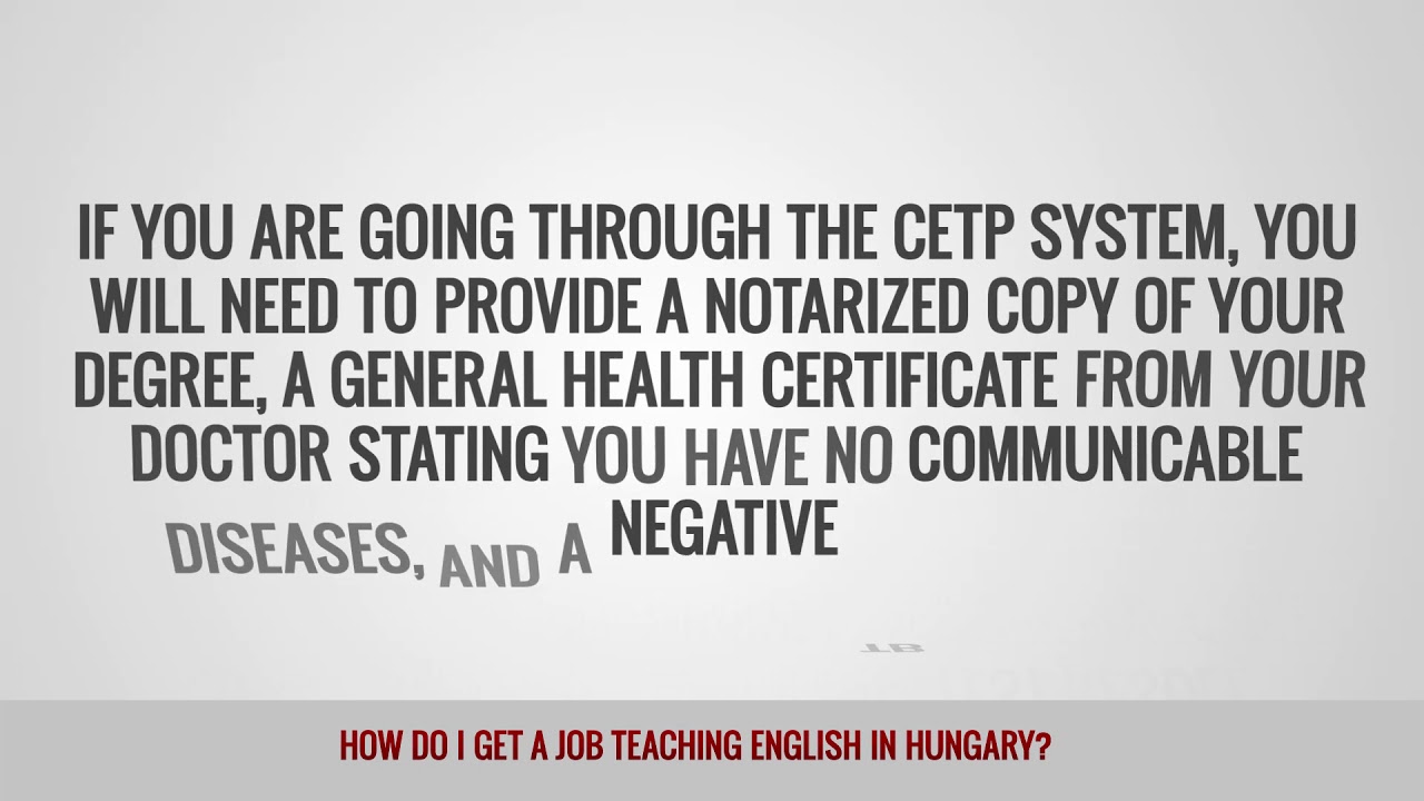 ITTT FAQs – How do I get a job teaching English in Hungary