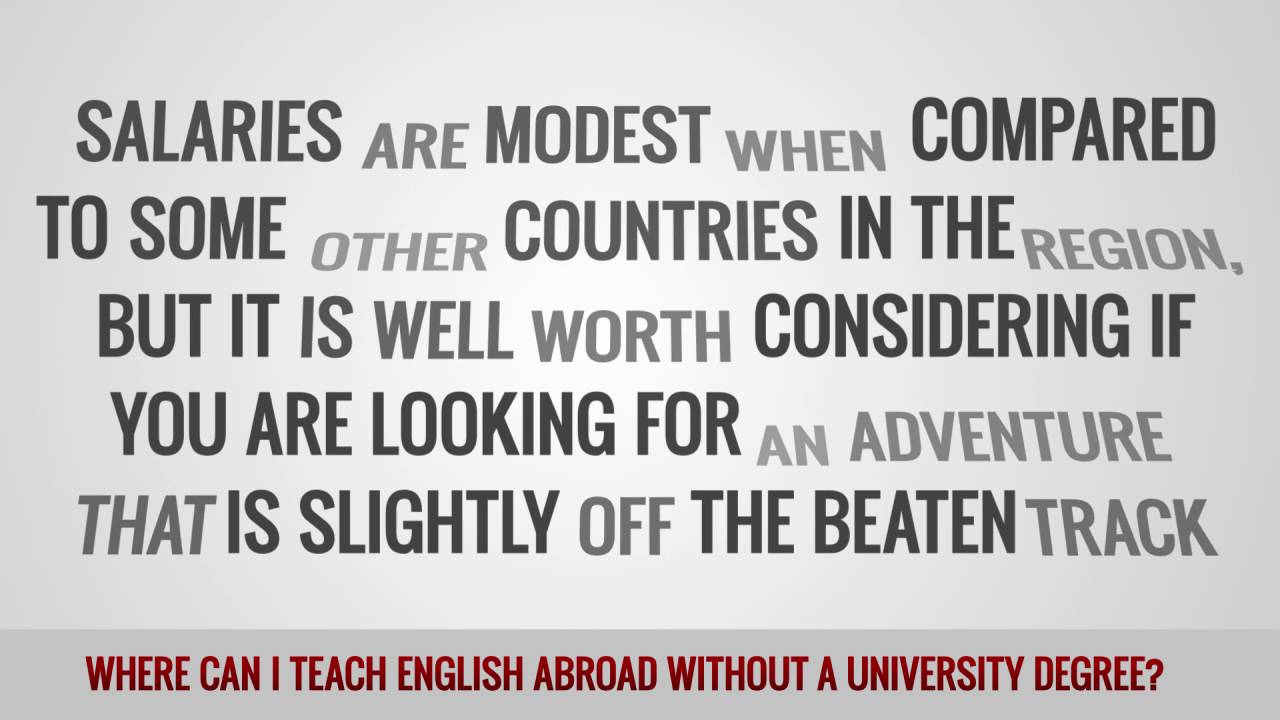 ITTT FAQs – Where can I teach English abroad without a university degree?