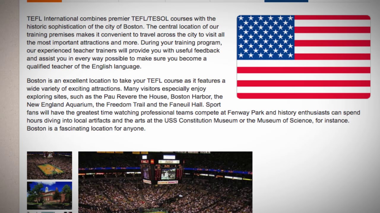 TEFL / TESOL Course in Boston, USA | Teach & Live abroad!