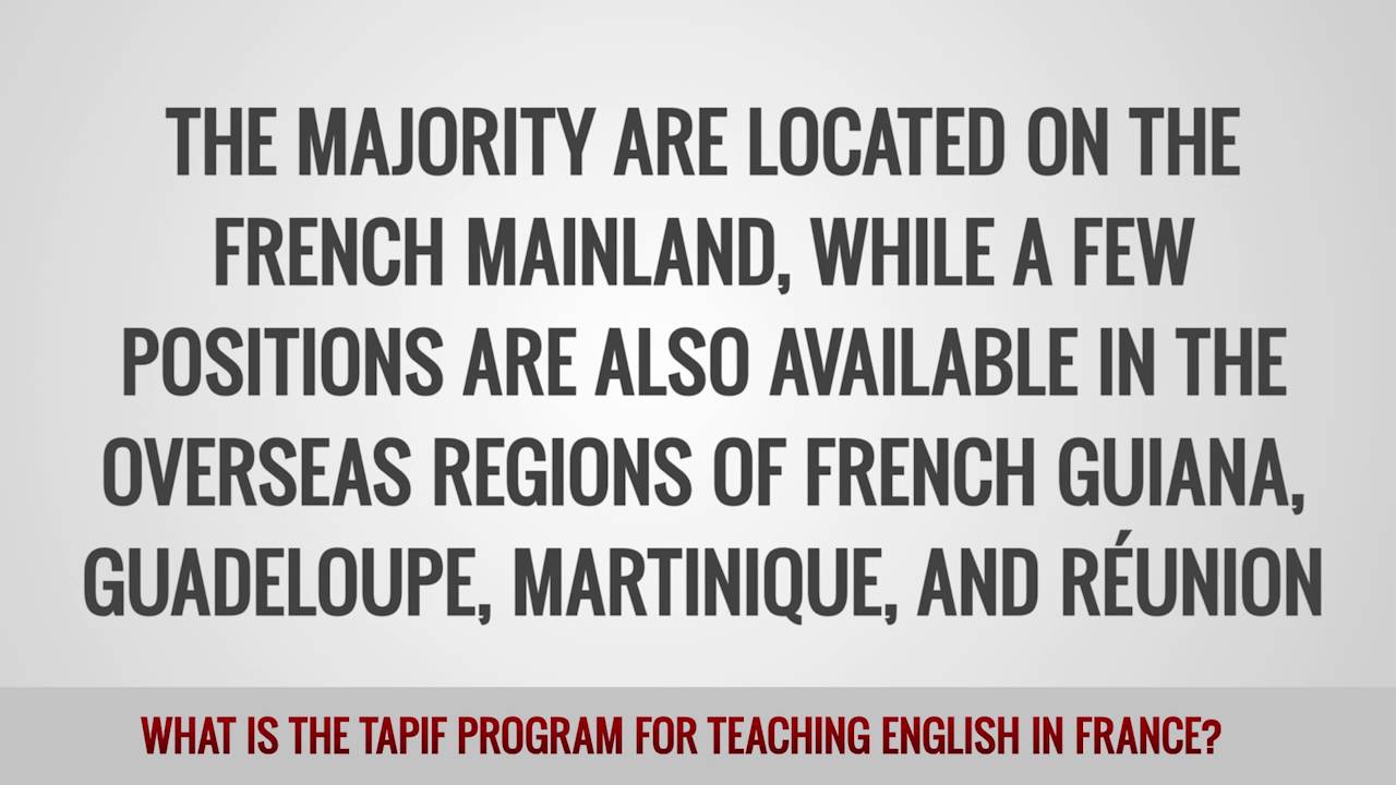 ITTT FAQs – What is the TAPIF Program for teaching English in France?