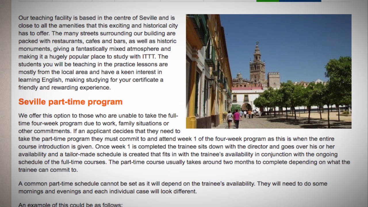 Welcome to Our TEFL / TESOL School in Seville, Spain | Teach & Live abroad!