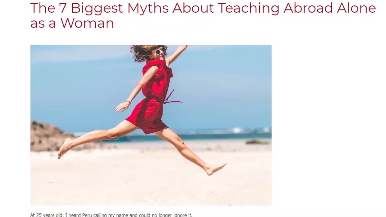 The 7 Biggest Myths About Teaching Abroad Alone as a Woman | ITTT TEFL BLOG