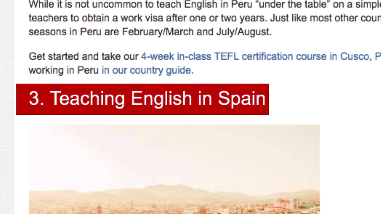 Top 7 Spanish speaking countries for teaching English abroad