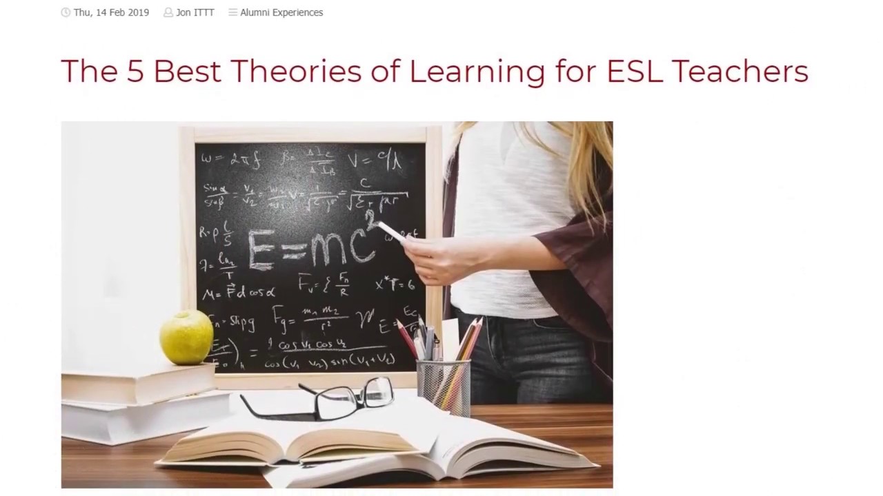 The 5 Best Theories of Learning for ESL Teachers | ITTT TEFL BLOG