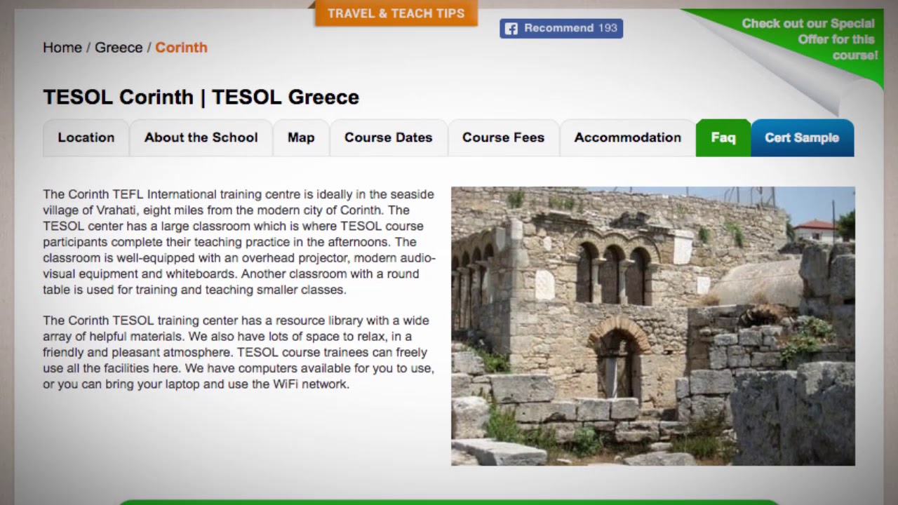 Welcome to Our TESOL School in Corinth, Greece | Teach & Live abroad!