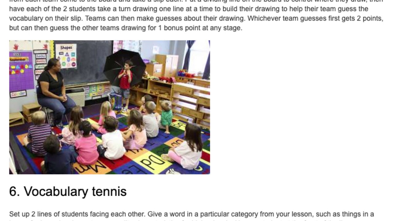 7 Fun Activities for Teaching Vocabulary in the ESL Classroom | ITTT TEFL BLOG