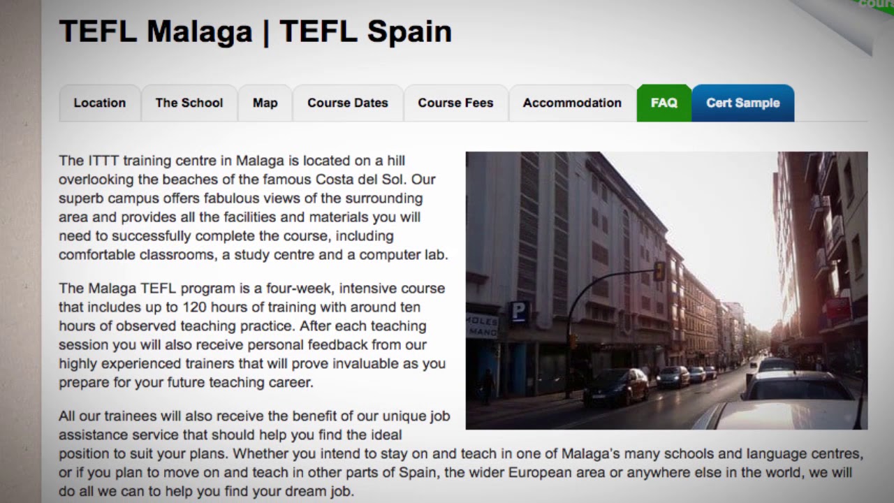 Welcome to Our TEFL / TESOL School in Malaga, Spain | Teach & Live abroad!