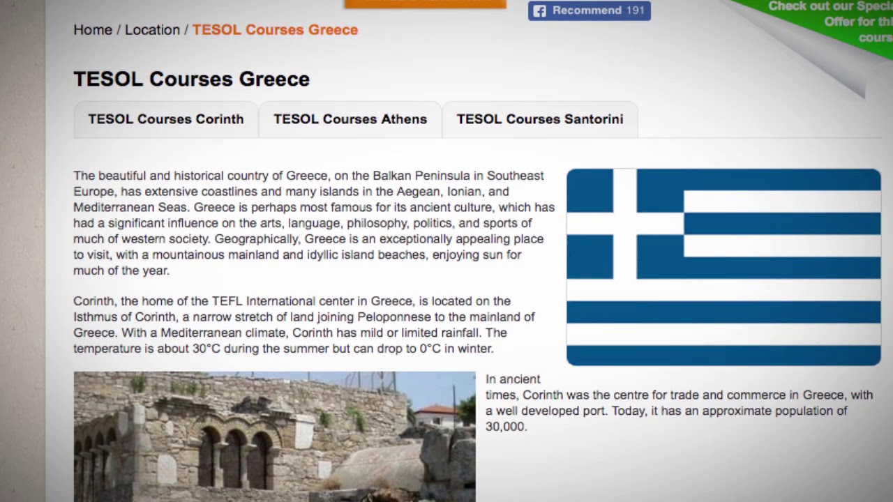 TESOL Course in Greece | Teach & Live abroad!