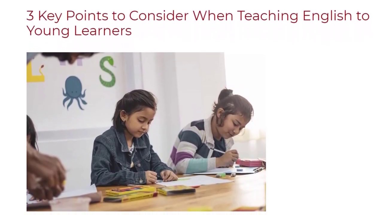 3 Key Points to Consider When Teaching English to Young Learners | ITTT TEFL BLOG