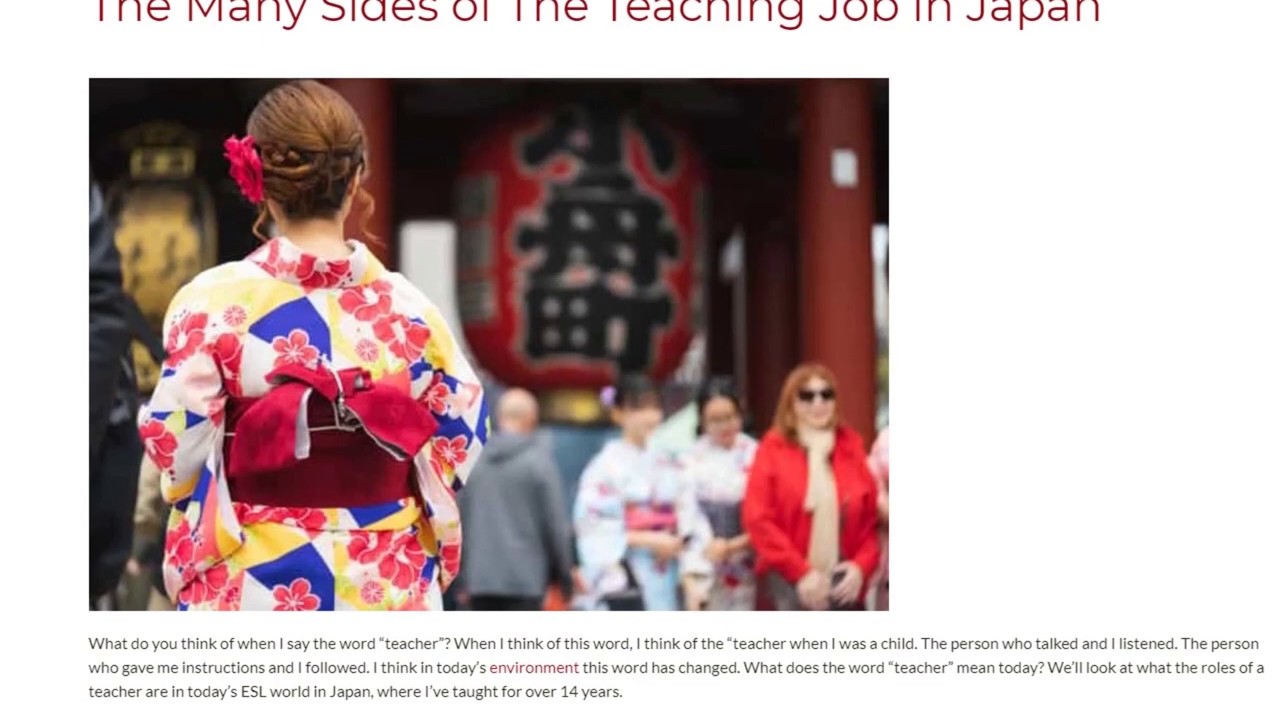 The Many Sides of The Teaching Job in Japan | ITTT TEFL BLOG