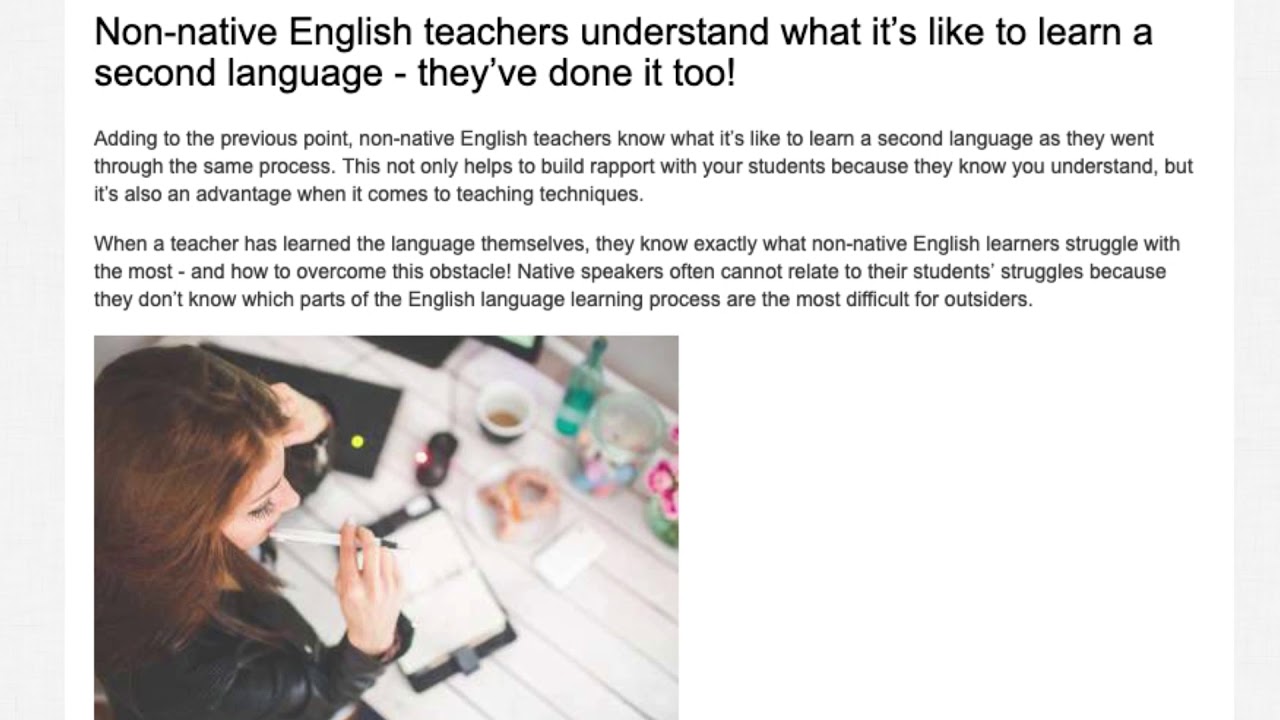 4 Striking Advantages for Non Native English Teachers in the TEFL Classroom | ITTT TEFL BLOG