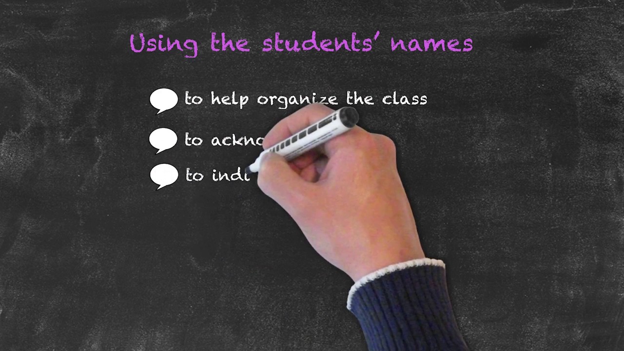 Classroom Management for Teaching English as a Foreign Language – Using Students’ Names