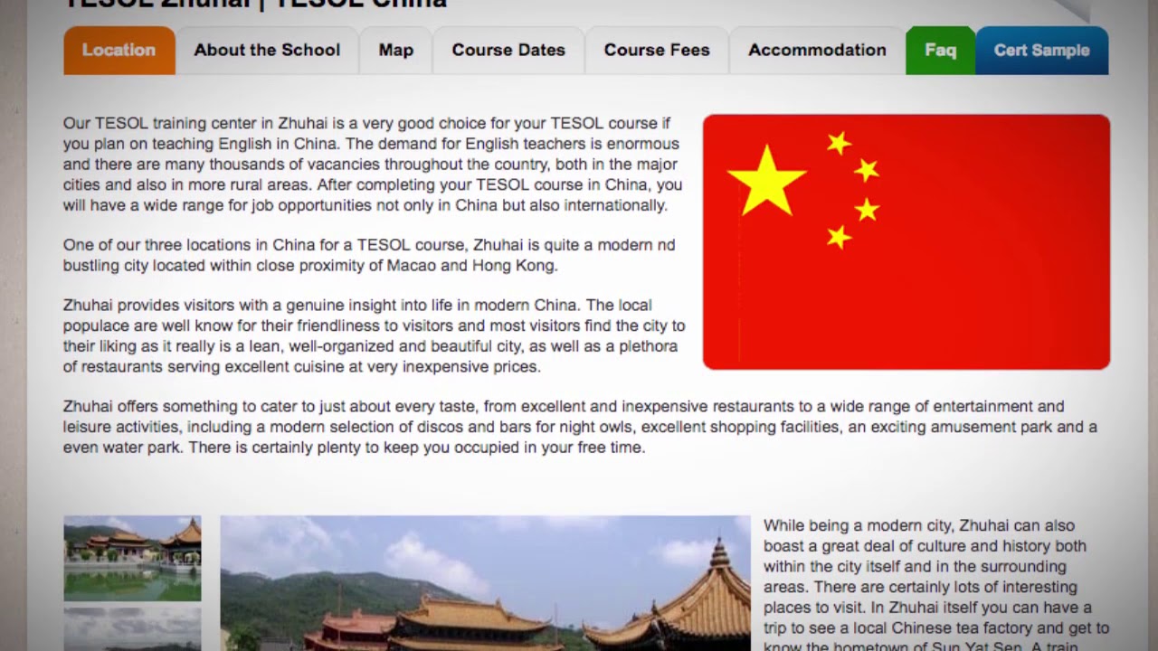 TESOL Course in Zhuhai, China | Teach & Live abroad!