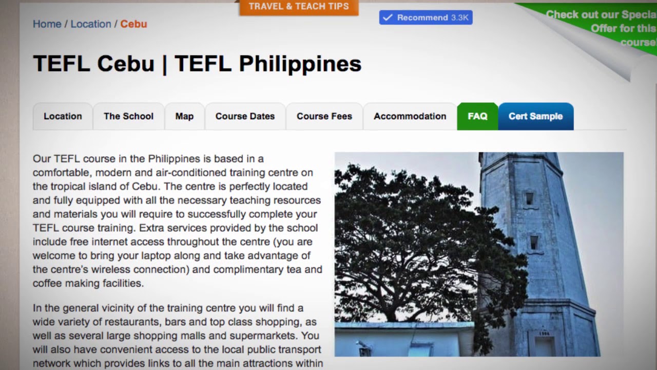 Welcome to Our TEFL / TESOL School in Cebu, Philippines | Teach & Live abroad!