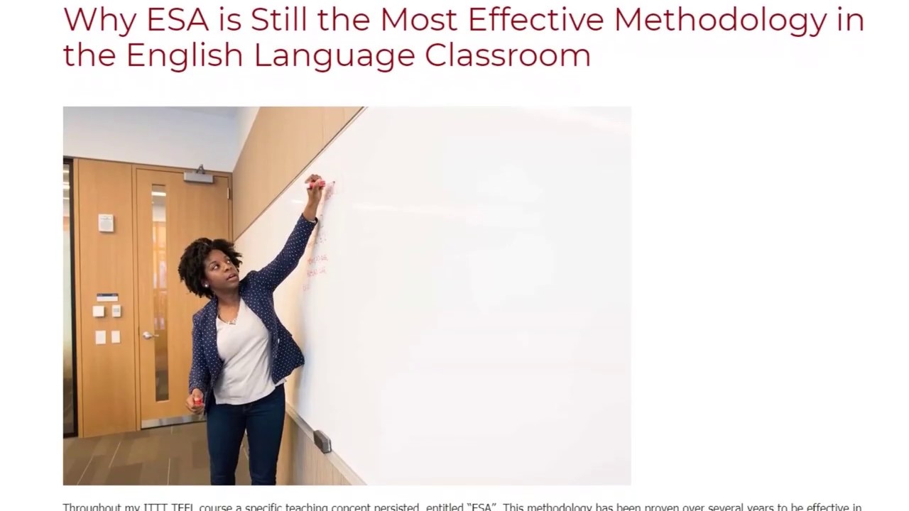 Why ESA is Still the Most Effective Methodology in the English Language Classroom | ITTT TEFL BLOG