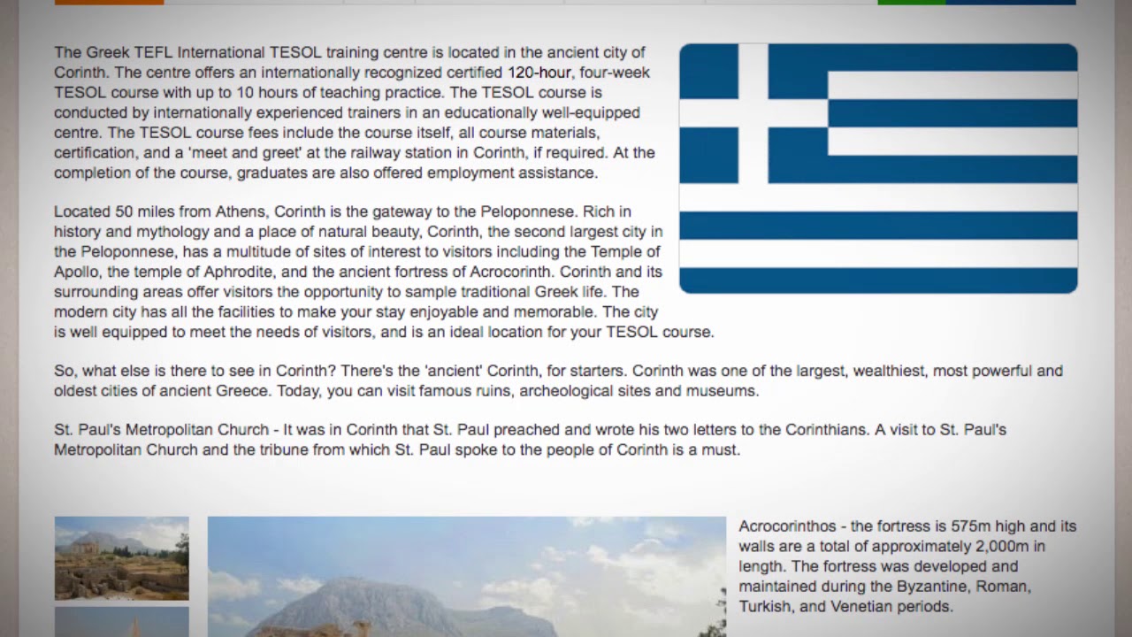 TESOL Course in Corinth, Greece | Teach & Live abroad!