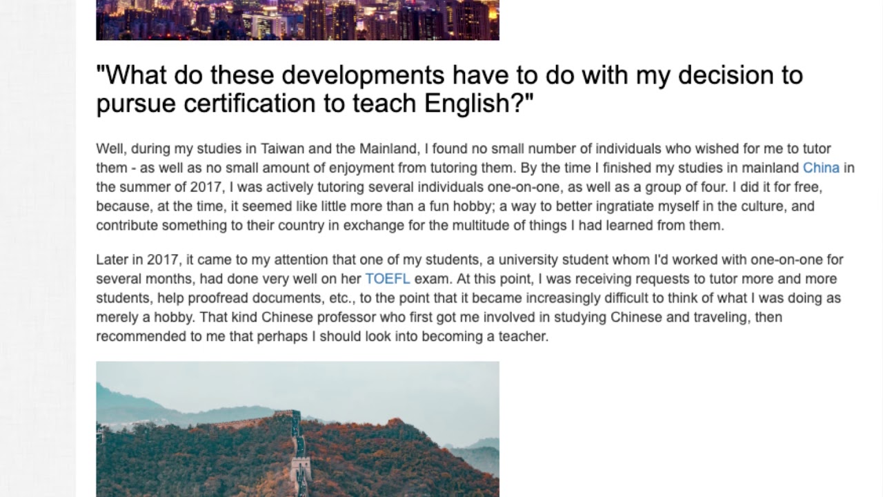 How Studying Abroad in Taiwan Made Me Become An English Teacher In China