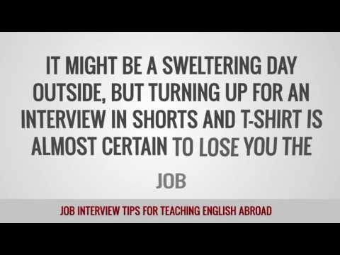 ITTT FAQs – Job interview tips for teaching English abroad