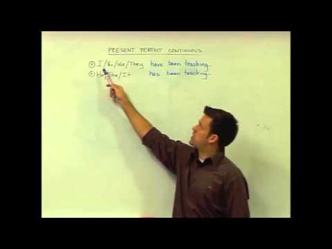 English Grammar — Present Perfect Continuous — Structure -TESOL Course