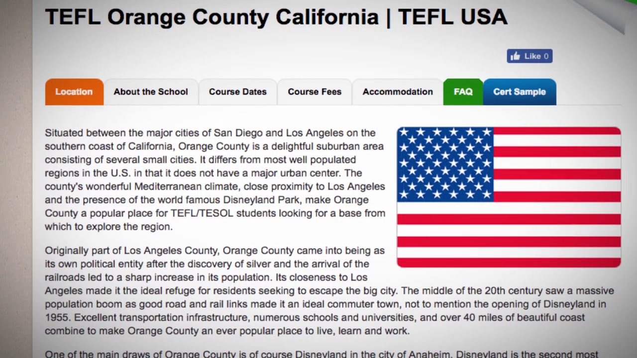 TEFL / TESOL Course in Orange County, USA | Teach & Live abroad!