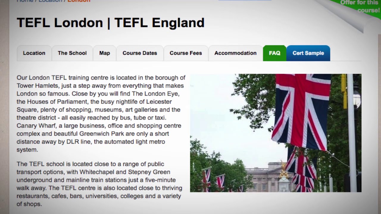 Welcome to Our TEFL / TESOL School in London, England | Teach & Live abroad!